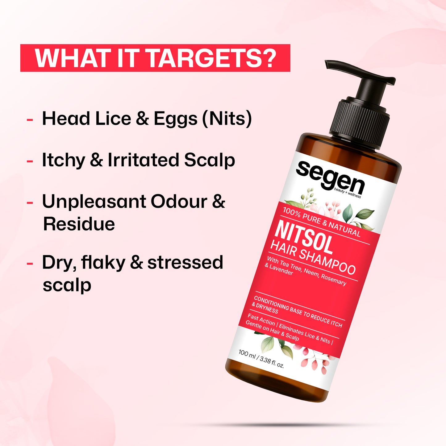 Segen NITSOL Anti-Lice Hair Shampoo | Scalp Comfort