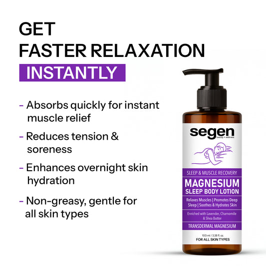 Segen Magnesium Sleep Body Lotion – Lavender & Chamomile (100 ml)