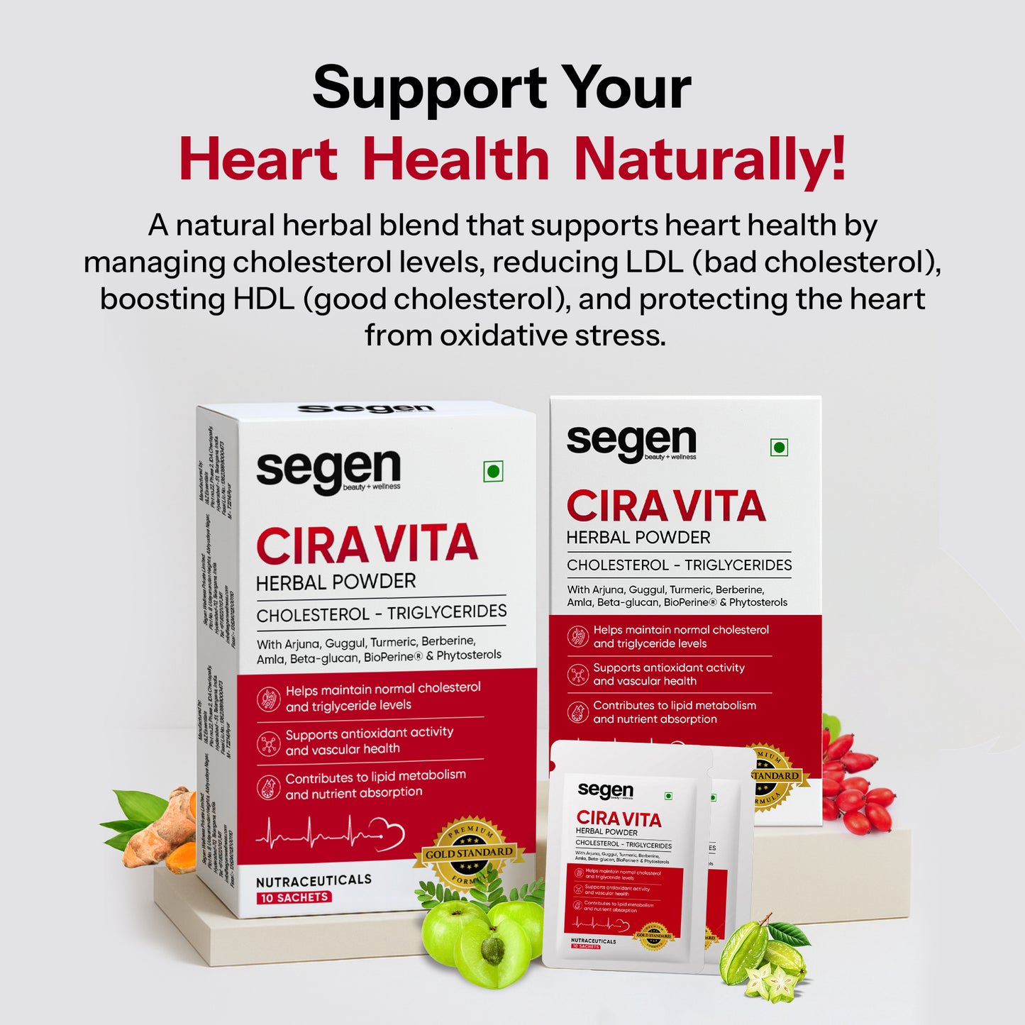 Segen CiraVita Herbal Powder for Healthier Heart, Cholesterol & Triglyceride Support