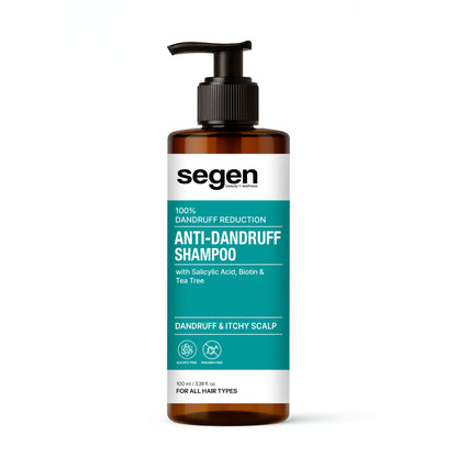 Segen Anti-Dandruff Shampoo with Salicylic Acid, Biotin & Tea Tree | 100% Dandruff Reduction