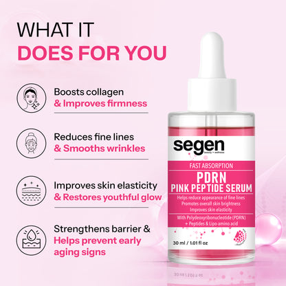 Segen PDRN Pink Peptide Face Serum | Brightening & Glow