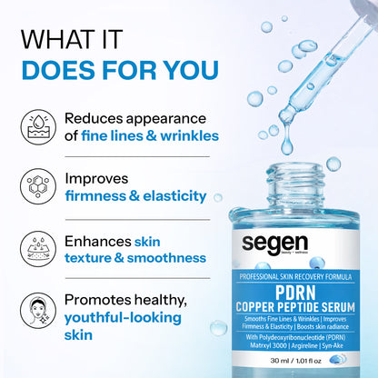 Segen PDRN Copper Peptide Face Serum | Firming & Repair