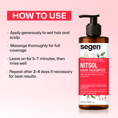 Segen NITSOL Anti-Lice Hair Shampoo | Scalp Comfort