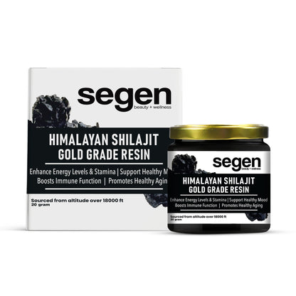 Segen Wellness Himalayan Shilajit Resin – 20g | Natural Energy & Stamina Booster with Pure Fulvic Acid