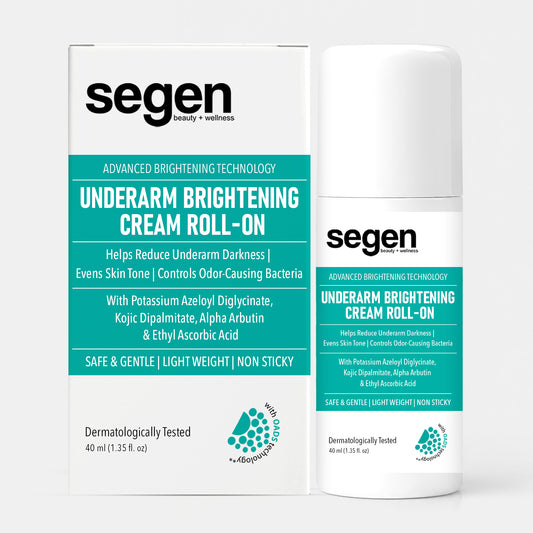 SEGEN Underarm Brightening Cream Roll-On 40ml | Underarm Darkness Care, Skin Tone Evenness & Odour-Causing Bacteria Control
