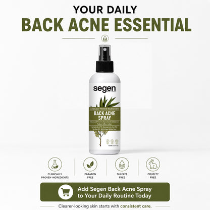 Segen Back Acne Spray 50ml | Salicylic Acid, Niacinamide & Zinc PCA for Clear Skin