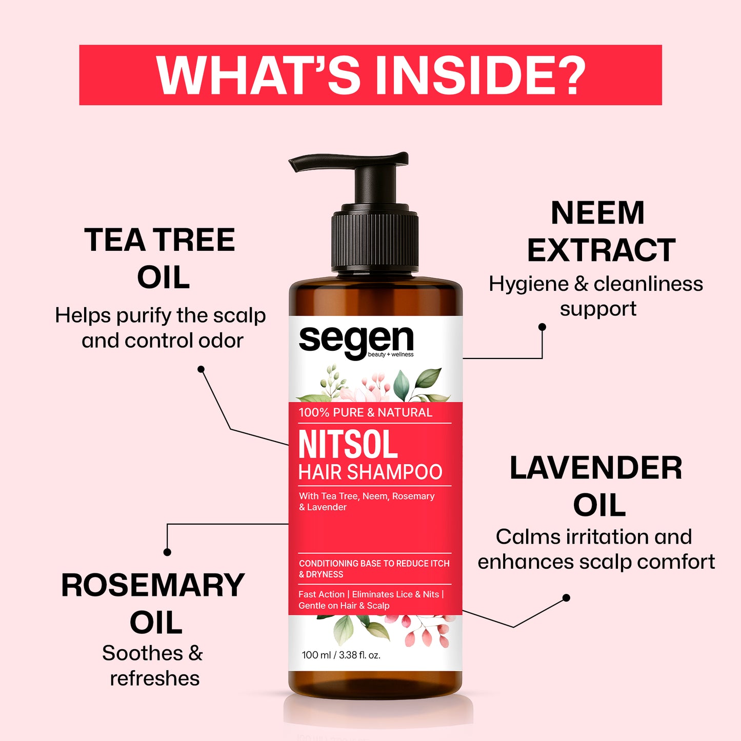 Segen NITSOL Anti-Lice Hair Shampoo | Scalp Comfort