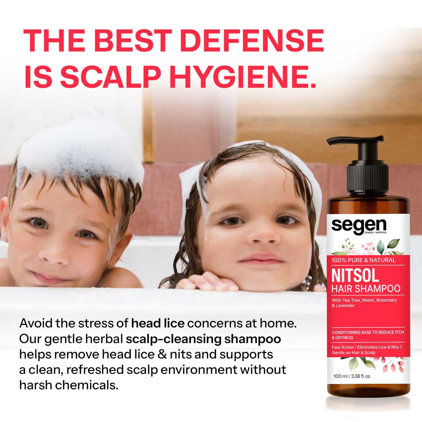 Segen NITSOL Anti-Lice Hair Shampoo | Scalp Comfort