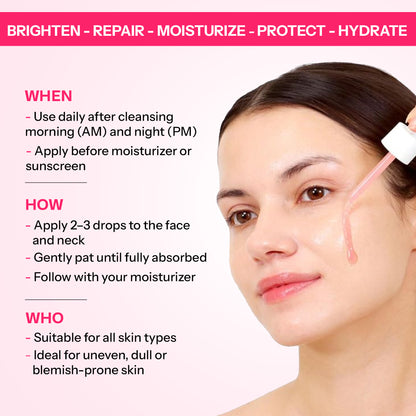 Segen Radiance Boost Face Serum with TXA 5% & Niacinamide 10% | Brightens Skin, Evens Tone & Fades Dark Spots