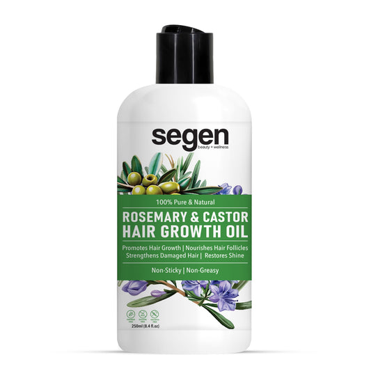 Segen Rosemary Castor & Mint Hair Oil for Hair Growth & Scalp Nourishment – 250ml