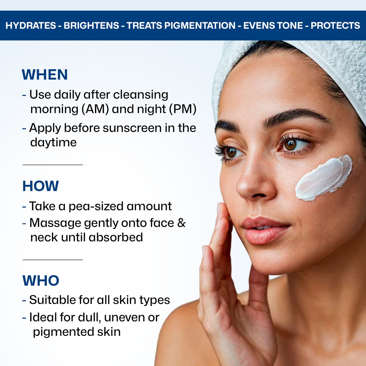 Segen Advanced Skin Brightening Face Cream with Tranexamic Acid 5%, Alpha Arbutin 7% & Niacinamide 5% | Brightens, Repairs & Evens Skin Tone | 30g