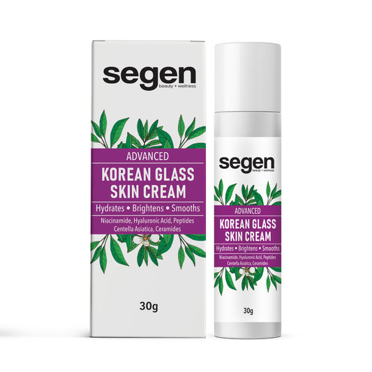 Segen Korean Glass Skin Cream – 30g | Instant Brightening, Sebum Control & Hydration with Niacinamide & Peptides