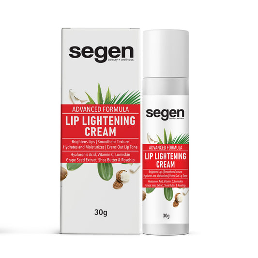Segen Lipsense Lip Lightening Cream – 30g | Hyaluronic Acid, Vitamin C, Lumiskin™ & Rosehip for Dark Lips