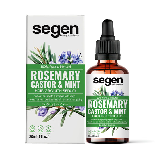 Segen Rosemary, Castor & Mint Hair Serum with Redensyl, Procapil & Hair Vitamins – 30ml