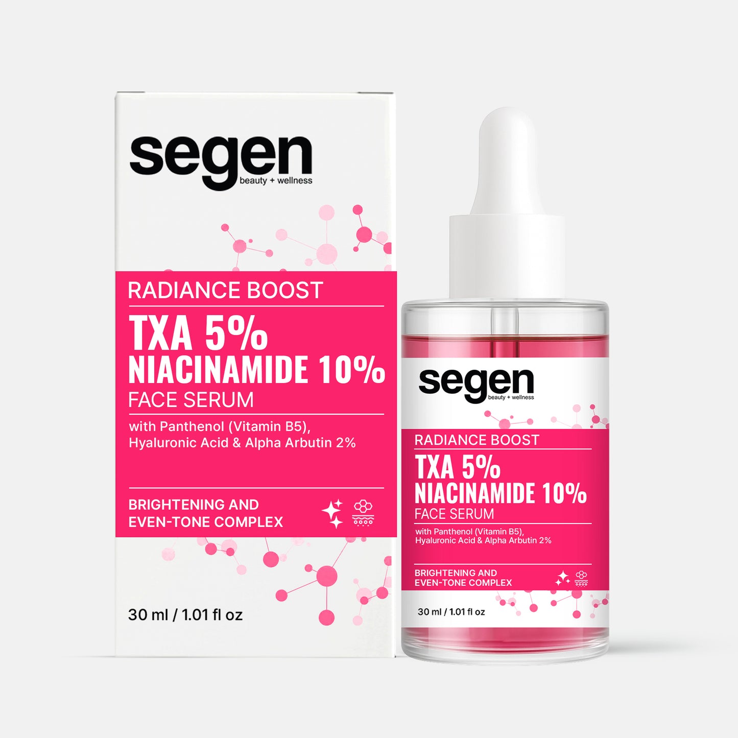 Segen Radiance Boost Face Serum with TXA 5% & Niacinamide 10% | Brightens Skin, Evens Tone & Fades Dark Spots