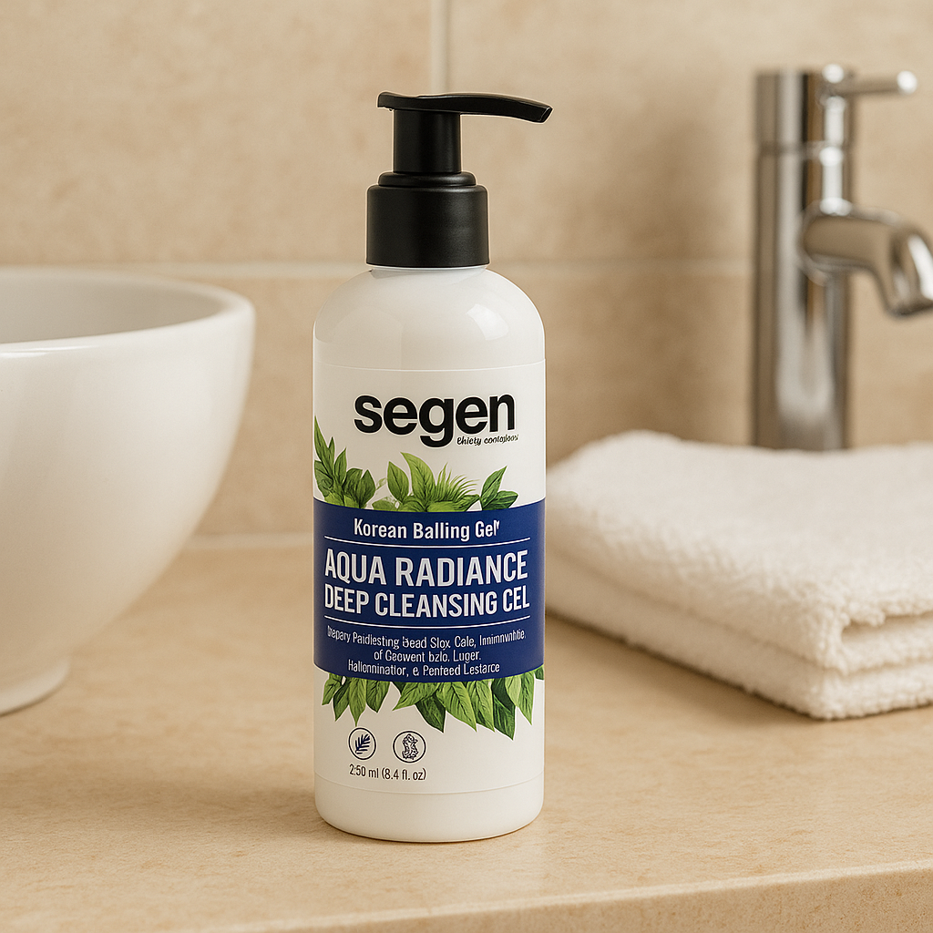 Segen Aqua Radiance Deep Cleansing Gel – Korean Balling Gel for Dead Skin & Tan Removal – 250ml