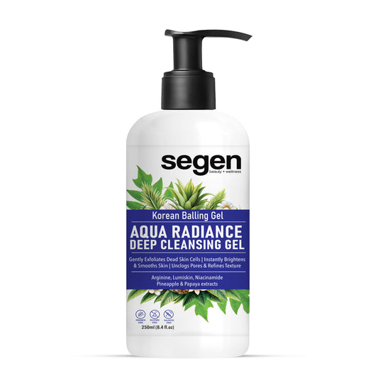Segen Aqua Radiance Deep Cleansing Gel – Korean Balling Gel for Dead Skin & Tan Removal – 250ml